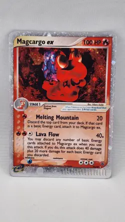 Pokemon TCG Magcargo EX Dragon Ultra Rare Holo Card 95/97 - Image 1