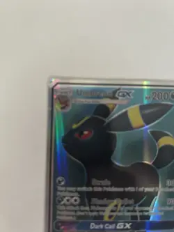 Pokemon Umbreon GX Ultra Rare Full Art Holo 142/149 SM Base Set 200 HP Card - Image 2
