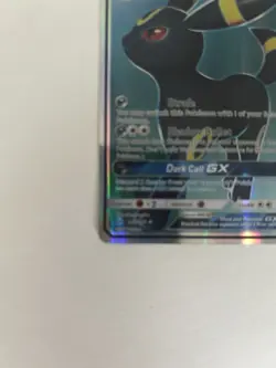 Pokemon Umbreon GX Ultra Rare Full Art Holo 142/149 SM Base Set 200 HP Card - Image 3