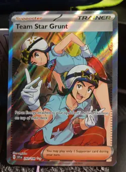 Team Star Grunt - Holo Rare Scarlet & Violet 242/198 Pokemon Card - Image 1
