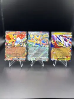 Pokemon TCG 3-Card Holo Full Art Lot: Mega Latias EX, Zacian ex, Ho-Oh ex - Image 1