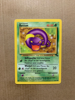 GERMAN Ekans 46/62 Fossil Set - Common Pokemon Card - NM - Image 1