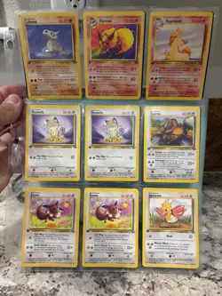 Pokemon 1st Edition Jungle 12 Card Vintage Lot LP-NM!! UNTOUCHED FOR 30 YEARS!! - Image 1