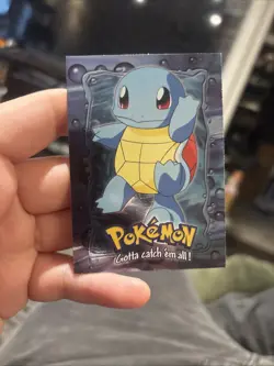 SQUIRTLE - # 07 - TOPPS SERIES E7 OF 12 BLUE LOGO Pokemon Card TCG Non Holo NM - Image 1