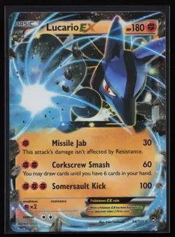 Lucario EX 54/111 XY - Furious Fists Pokemon TCG Card - Image 1