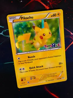 MP/HP Pokemon (Toys R Us) PIKACHU Card XY GENERATIONS Set 26/83 Holo Promo#2 - Image 2