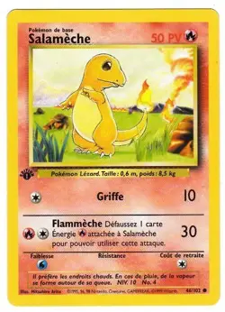 POKEMON SALAMECHE FRENCH 1ST EDITION CARD 32/102 - Image 1