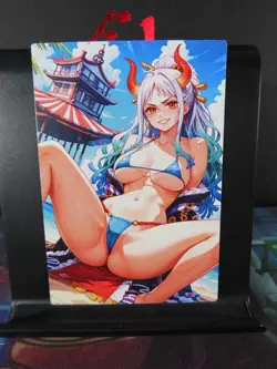 Yamato One Piece Custom Art Card NM Anime Sexy Waifu CCG Collectible - Image 1
