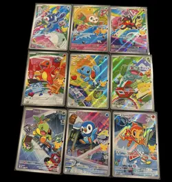 Pokemon First Partner Illustration Collection Promos FULL SET 9x Cards Near Mint - Image 1