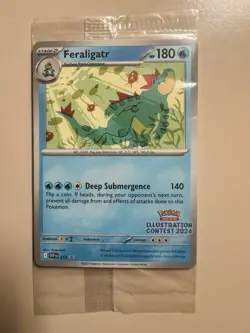 Pokemon Feraligatr Illustration Contest 2024 Promo #213 SEALED card! - Image 1