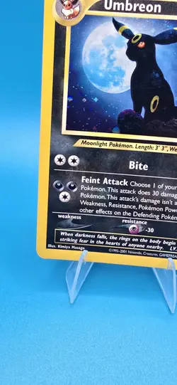 Pokemon TCG Umbreon Neo Discovery Holo Rare Card 13/75 Sku2 - Image 5