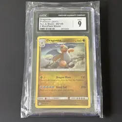 Pokemon Card TCG - Dragonite 96/149 Cosmos Holo Exclusive Sun & Moon CGC Mint 9 - Image 1