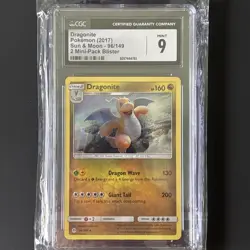 Pokemon Card TCG - Dragonite 96/149 Cosmos Holo Exclusive Sun & Moon CGC Mint 9 - Image 2