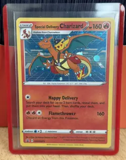 Pokemon Special Delivery Charizard SWSH075 Promo Holo 160 HP Card - Image 1