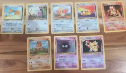 Pokemon TCG - Base Set 2 Lot (8 Cards) WOTC 1999 - Magmar, Kadabra, Persian &... - Image 1