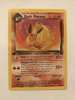 Dark Flareon - 35/82 - Pokemon Team Rocket 1st Edition Card - Image 1