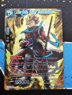 Dragon Ball Super Card Game BT7 129 ISR Son Goku Saiyan Transcendence Foil Rare - Image 1