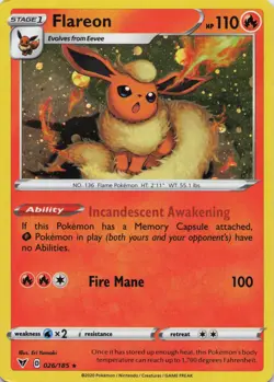 Flareon - (Cosmos Holo) Promo 2018 Miscellaneous Cards & Products 026/185 NM - Image 1