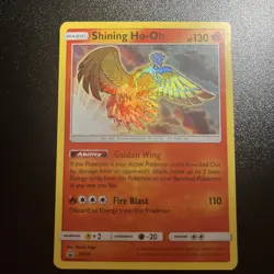Shining Ho-Oh SM70 SM Black Star Holo Rare Promos Pokemon 2017 Card - Image 1