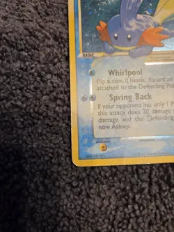 Pokemon Mudkip Holo Rare Basic Card 70 HP 107/109 EX Team Rocket Returns - Image 4