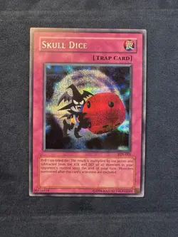 Yugiho Skull Dice EDS-003 Parallel Foil Card Secret Rare - Image 1