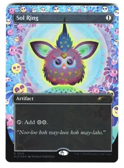 Sol Ring #2315 (NM) (Rainbow Foil) Secret Lair Furby SLD MTG Magic - Image 1