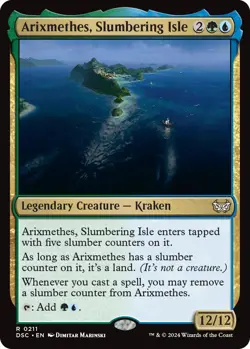 Arixmethes, Slumbering Isle [Duskmourn: House of Horror Commander] Magic MTG - Image 1