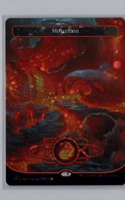 Mountain () (Borderless) (Galaxy Foil) L Unfinity 489 NM - Image 1