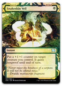 Snakeskin Veil (Foil Etched) #57 (NM) Strixhaven STA Magic MTG - Image 1