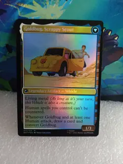 Goldbug, Humanity's Ally , 011 Foil Goldbug Scrappy Scout BOT Transformer - Image 2