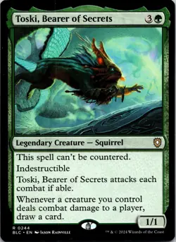 Toski, Bearer of Secrets R Commander: Bloomburrow 244 NM - Image 1