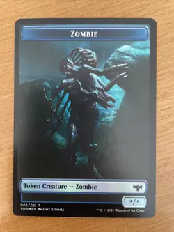 FOIL {Zombie Token} (*/*) Various - MTG Innistrad: Crimson Vow - NM - Image 1