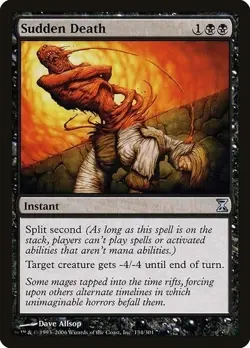 Sudden Death Time Spiral MTG Magic Split Second English Black LP BULK DISCOUNT! - Image 1