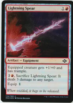 Lightning Spear 134 Common Modern Horizons 2 Foil Near Mint - Image 2