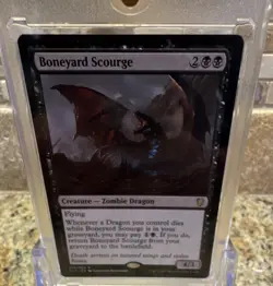 Magic: The Gathering Boneyard Scourge 15 Commander 2017 Rare Black Zombie Dragon - Image 1