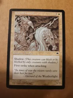 Magic MTG Soltari Lancer (44) Tempest White 1997 LP BULK DISCOUNT MUST BUY 2or+! - Image 1