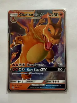 Pokemon Card TCG - Charizard GX SM211 Black Star Promo Sun & Moon NM - Image 1