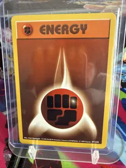 Pokemon TCG Fighting Energy Shadowless Base Set 97/102 Never played, near mint! - Image 1