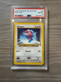 Pokemon Card Porygon 78/105 2002 Neo Destiny Regular - Image 1