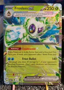 Pokemon Froslass ex Paradox Rift 003/182 Holo Rare Illustration Pokemon Card - Image 1