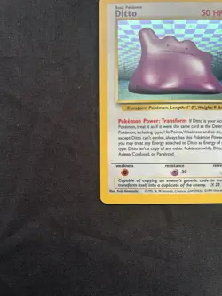 Pokemon TCG Ditto Fossil 3/62 Holo 1999-2000 Wizards Base Set - Image 3
