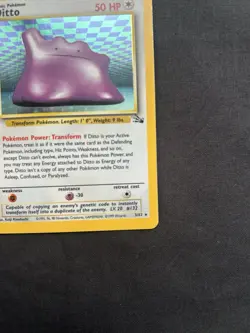 Pokemon TCG Ditto Fossil 3/62 Holo 1999-2000 Wizards Base Set - Image 4