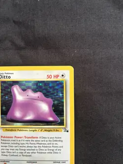 Pokemon TCG Ditto Fossil 3/62 Holo 1999-2000 Wizards Base Set - Image 5