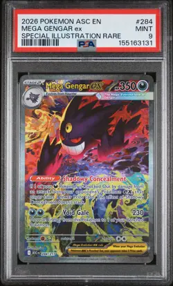 Mega Gengar ex - Pokemon Ascended Heroes #284 PSA 9.0 - Image 1