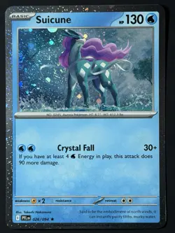 DOUBLE SWIRL 🌀 Suicune (Cosmos Holo) 026/094 Phantasmal Flames NM Pokemon TCG - Image 1