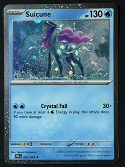 DOUBLE SWIRL 🌀 Suicune (Cosmos Holo) 026/094 Phantasmal Flames NM Pokemon TCG - Image 2