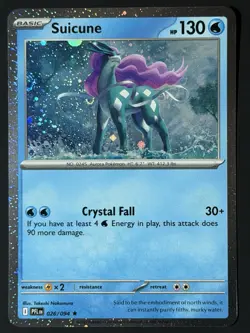 DOUBLE SWIRL 🌀 Suicune (Cosmos Holo) 026/094 Phantasmal Flames NM Pokemon TCG - Image 3