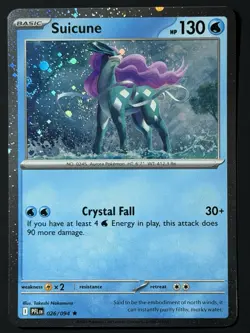 DOUBLE SWIRL 🌀 Suicune (Cosmos Holo) 026/094 Phantasmal Flames NM Pokemon TCG - Image 4