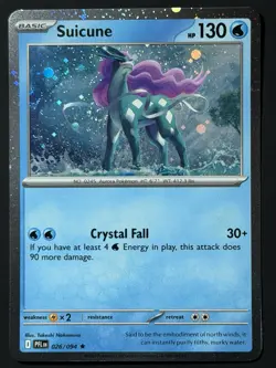 DOUBLE SWIRL 🌀 Suicune (Cosmos Holo) 026/094 Phantasmal Flames NM Pokemon TCG - Image 5