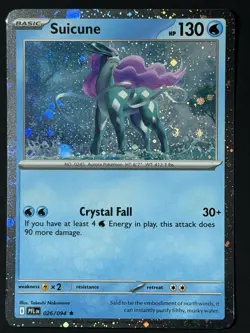 Suicune (Cosmos Holo) 026/094 Phantasmal Flames LP w/ SWIRL 🌀 Pokemon TCG - Image 2